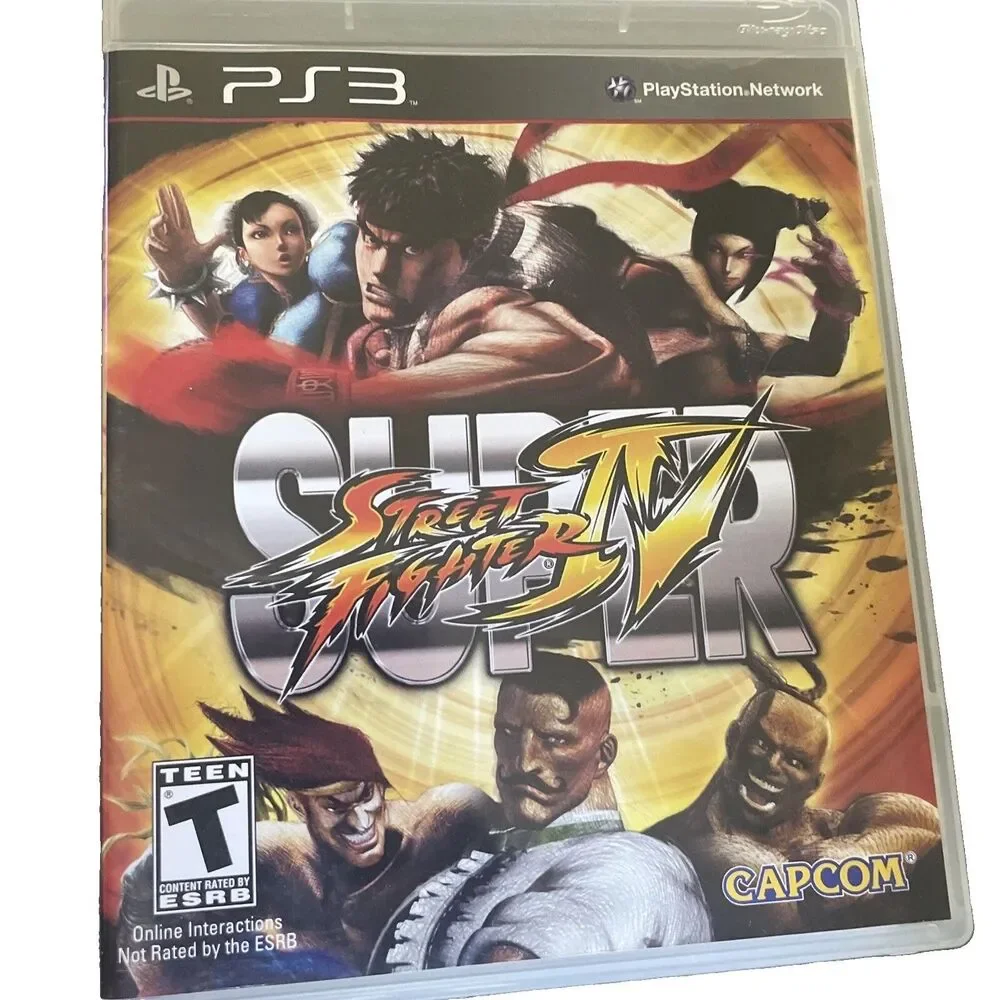 Super Street Fighter IV 4 PS3 PlayStation 3 Game with Box MINT FAST SHIPPING